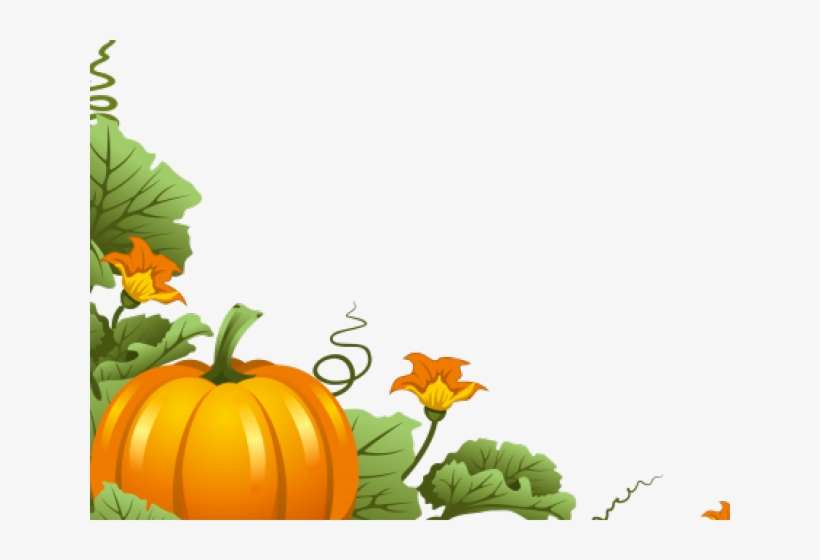 Detail Pumpkin Border Clip Art Free Nomer 32