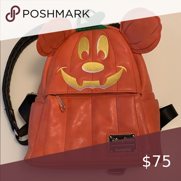 Detail Pumpkin Mickey Backpack Nomer 14