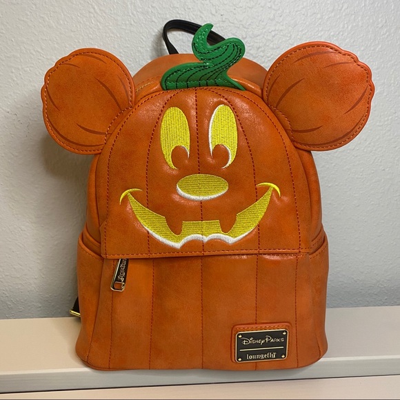 Detail Pumpkin Mickey Backpack Nomer 5