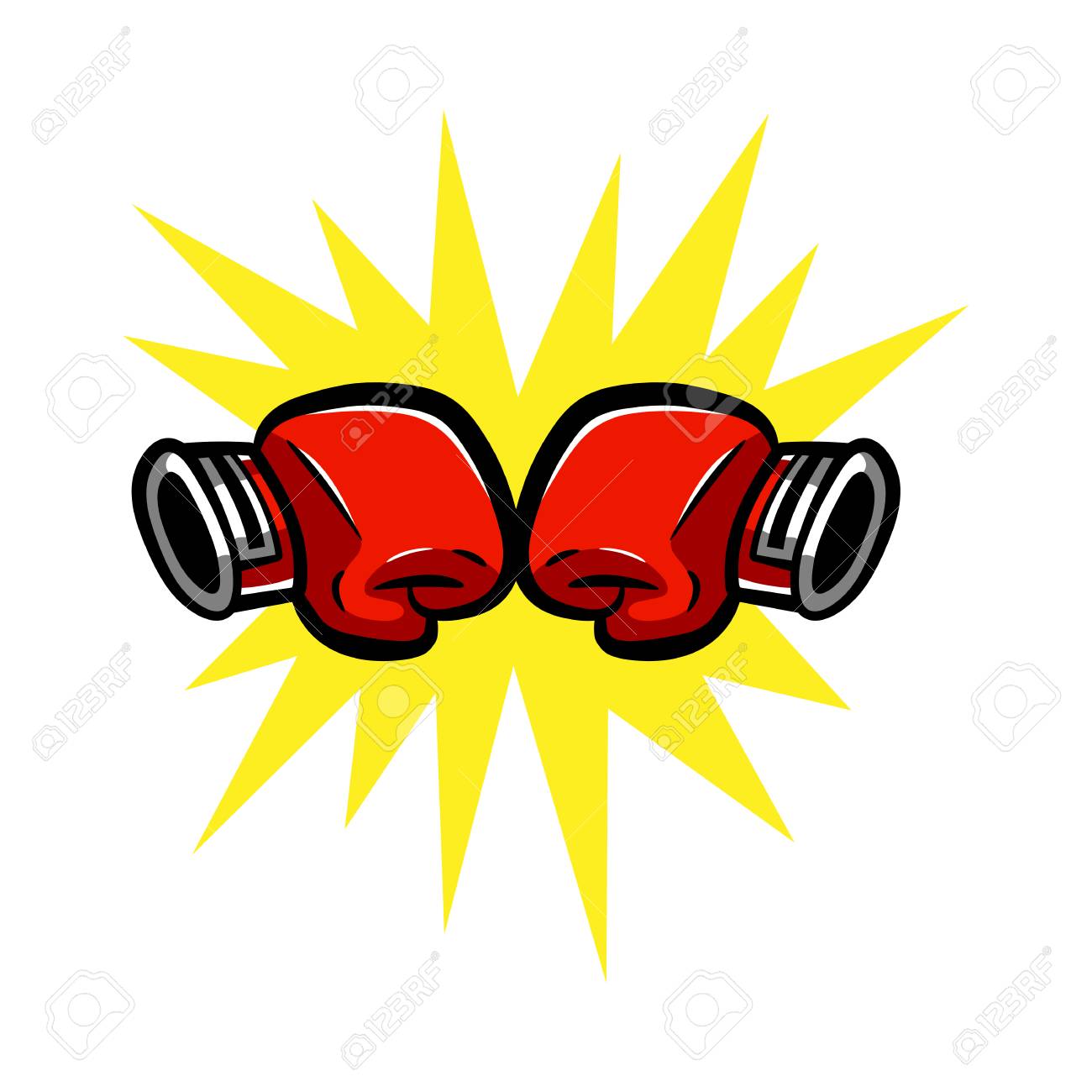 Detail Punching Glove Clipart Nomer 4