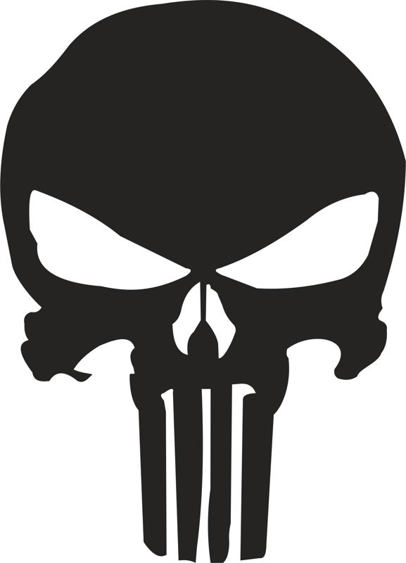 Detail Punisher Skull Vector Nomer 11