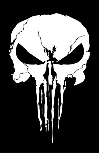 Detail Punisher Skull Vector Nomer 15