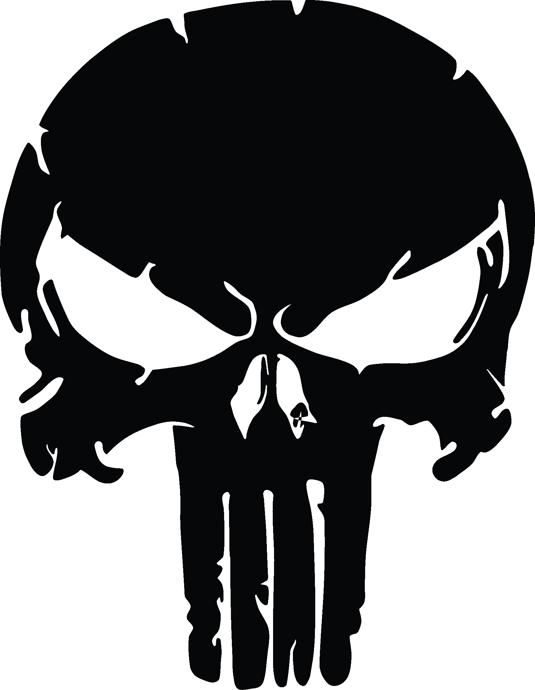 Detail Punisher Skull Vector Nomer 16