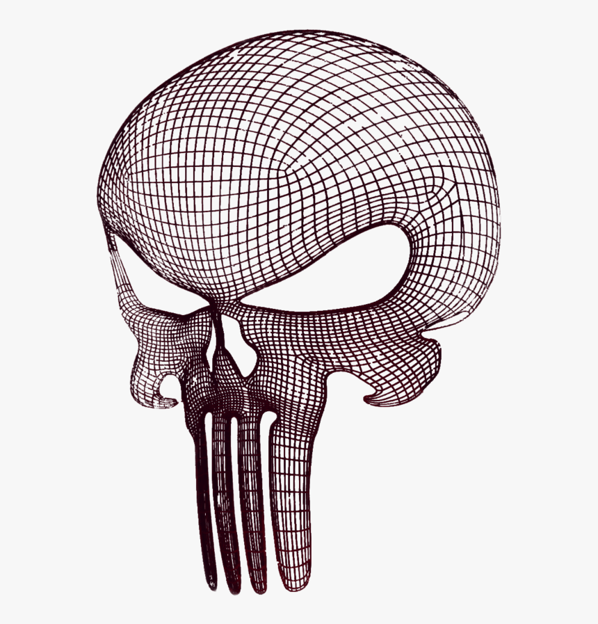 Detail Punisher Skull Vector Nomer 19