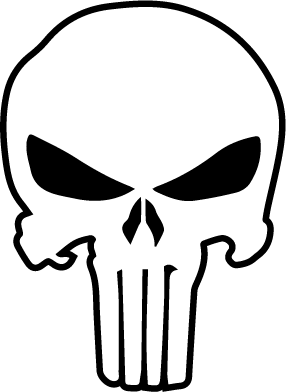 Detail Punisher Skull Vector Nomer 22