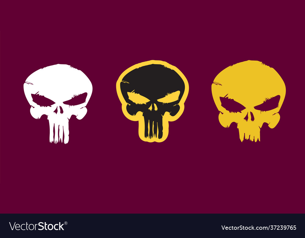 Detail Punisher Skull Vector Nomer 24