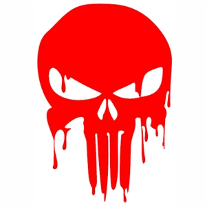 Detail Punisher Skull Vector Nomer 25