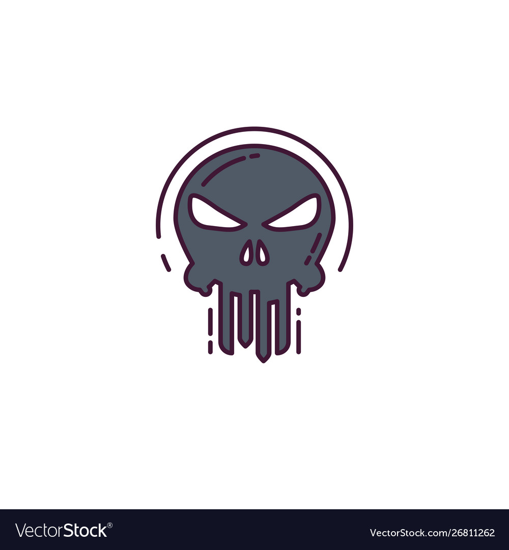 Detail Punisher Skull Vector Nomer 26