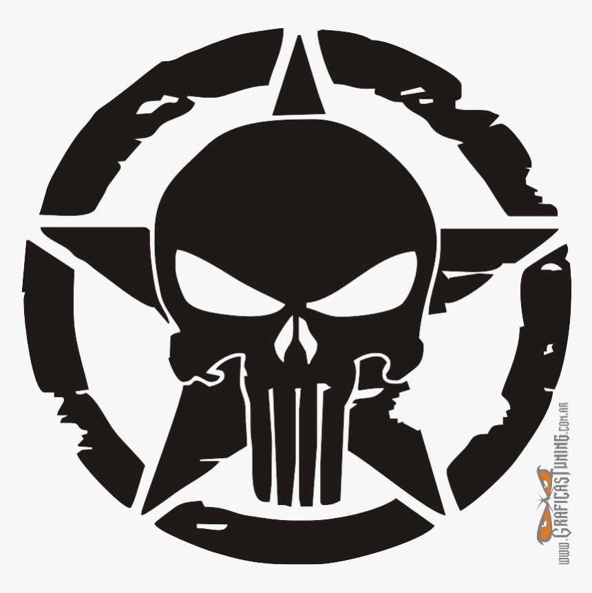Detail Punisher Skull Vector Nomer 4