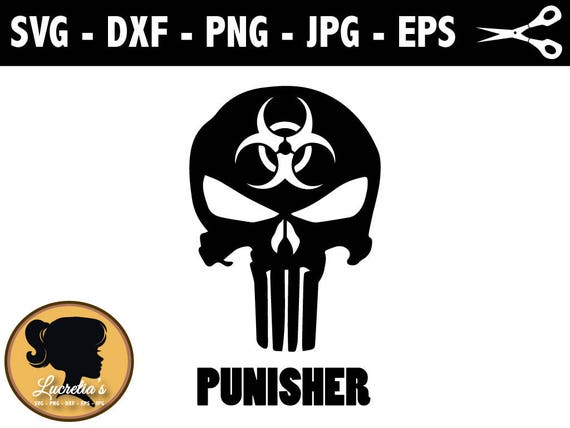 Detail Punisher Skull Vector Nomer 37