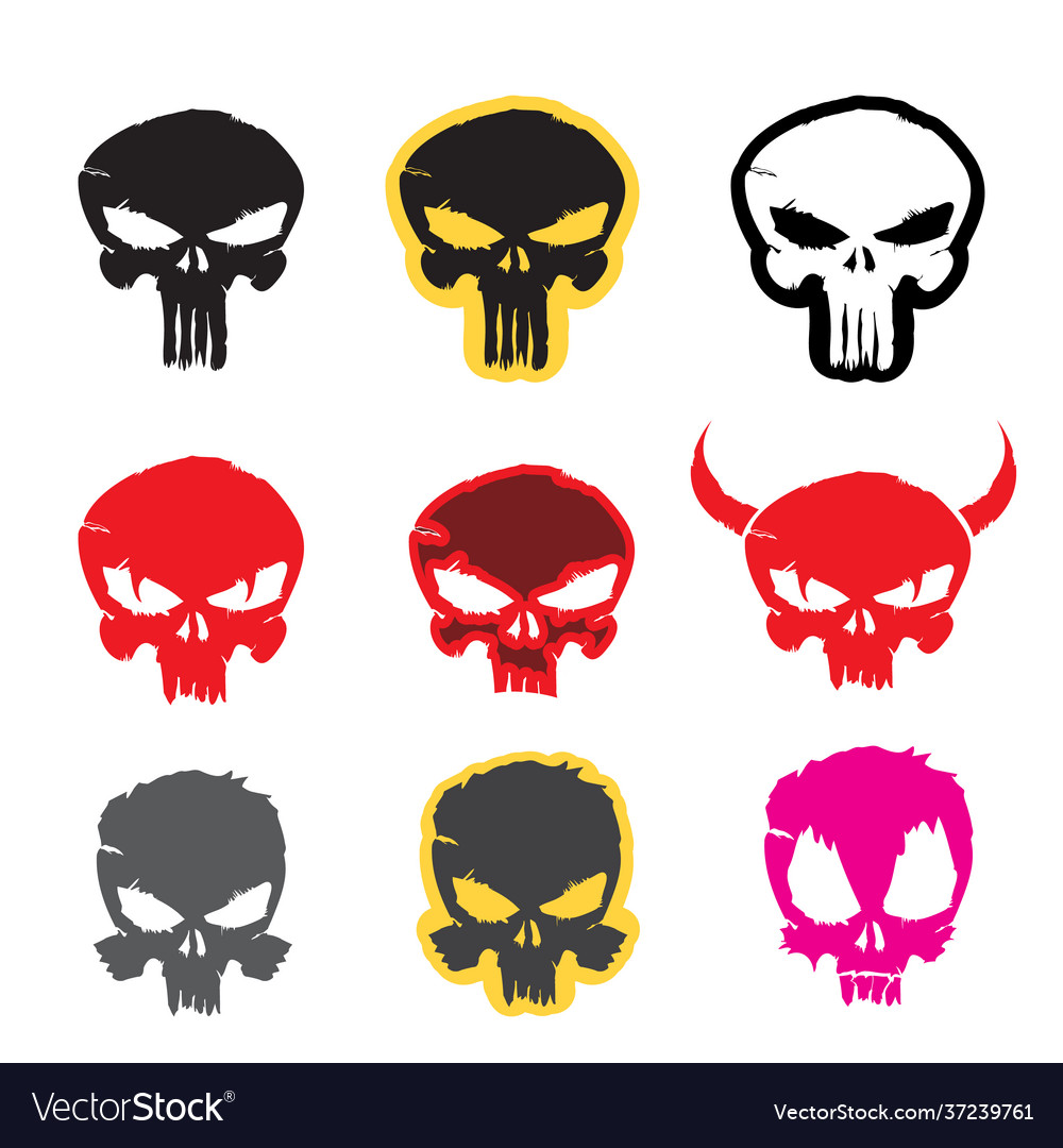 Detail Punisher Skull Vector Nomer 45