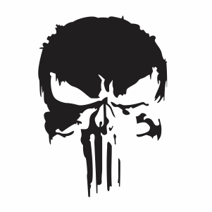 Detail Punisher Skull Vector Nomer 6