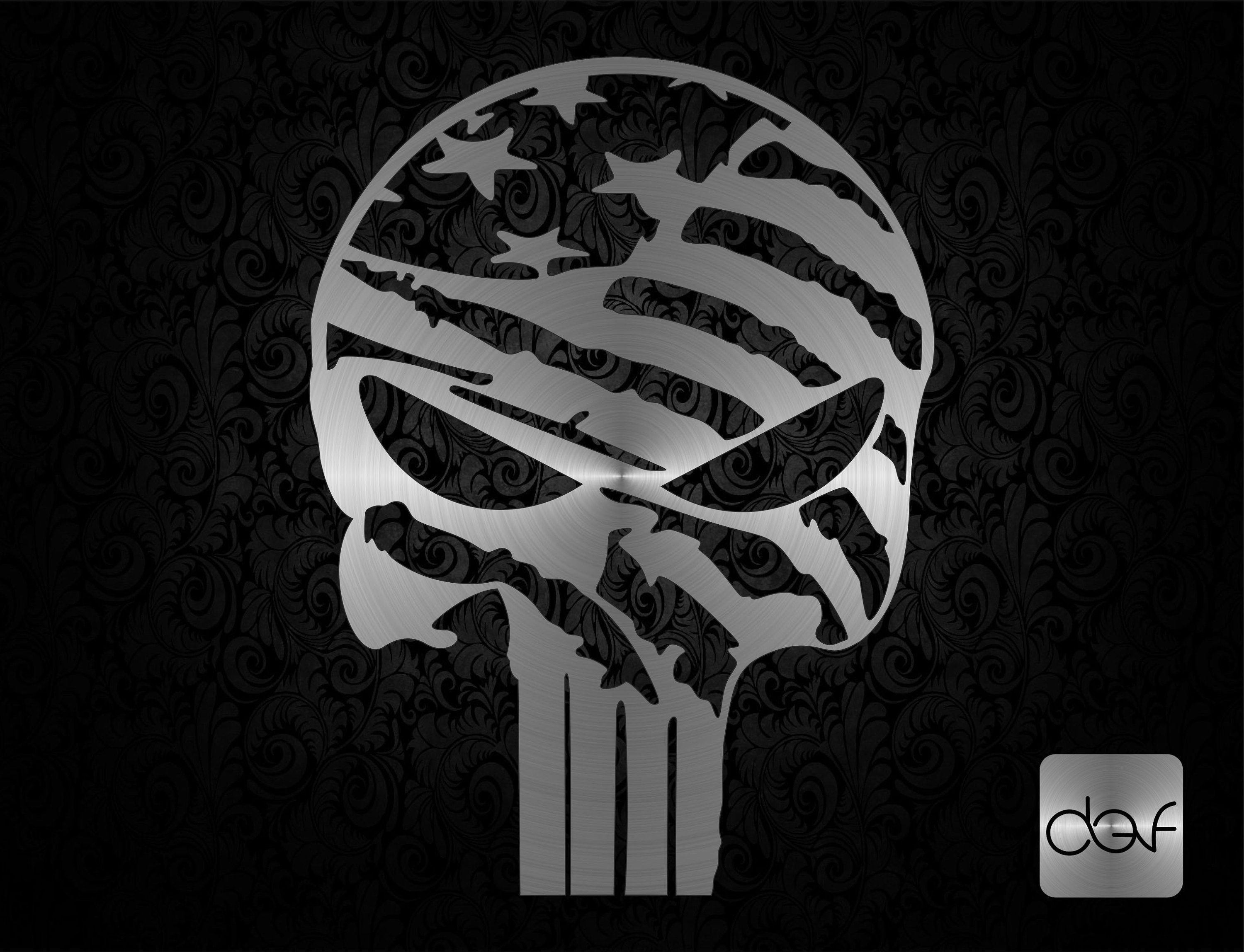 Detail Punisher Skull Vector Nomer 51