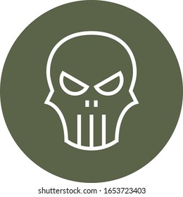 Detail Punisher Skull Vector Nomer 52