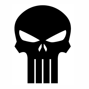 Detail Punisher Skull Vector Nomer 9
