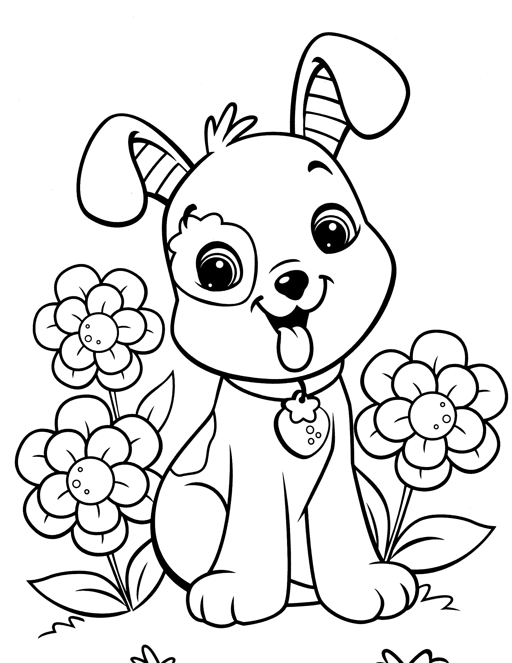 Detail Puppy Colouring Pages Nomer 2