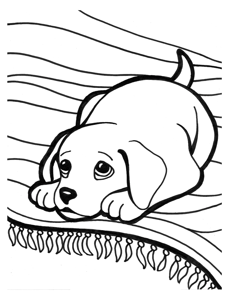 Detail Puppy Colouring Pages Nomer 9