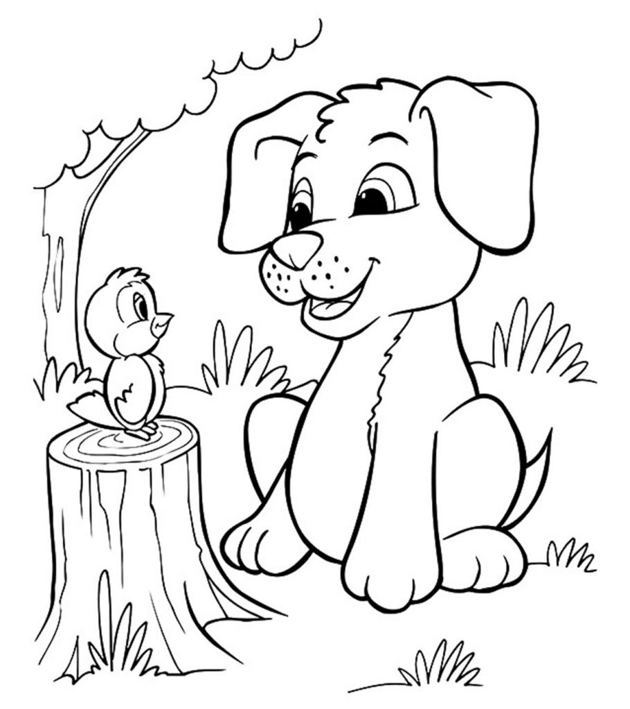 Detail Puppy Colouring Pages Nomer 3