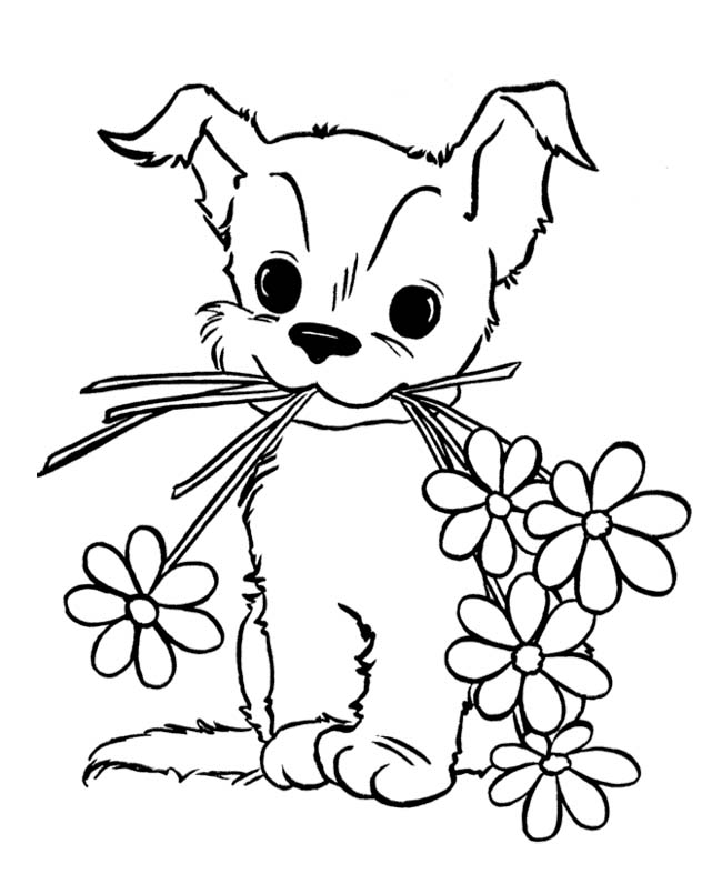 Detail Puppy Colouring Pages Nomer 17