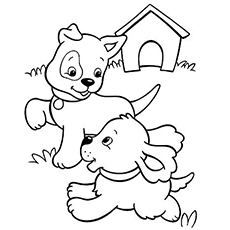 Detail Puppy Colouring Pages Nomer 22