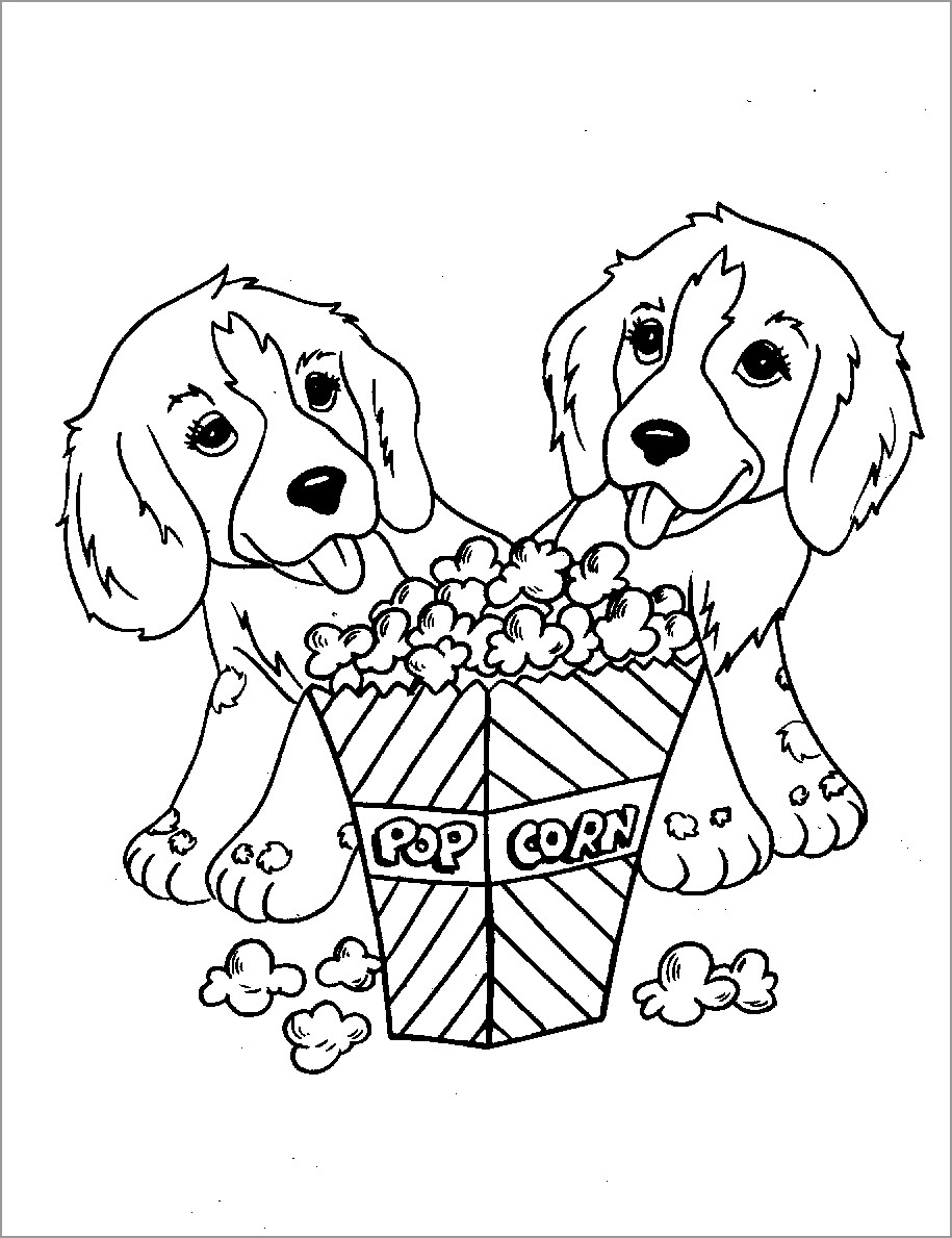 Detail Puppy Colouring Pages Nomer 23