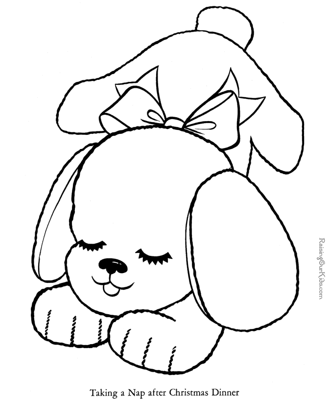 Detail Puppy Colouring Pages Nomer 24