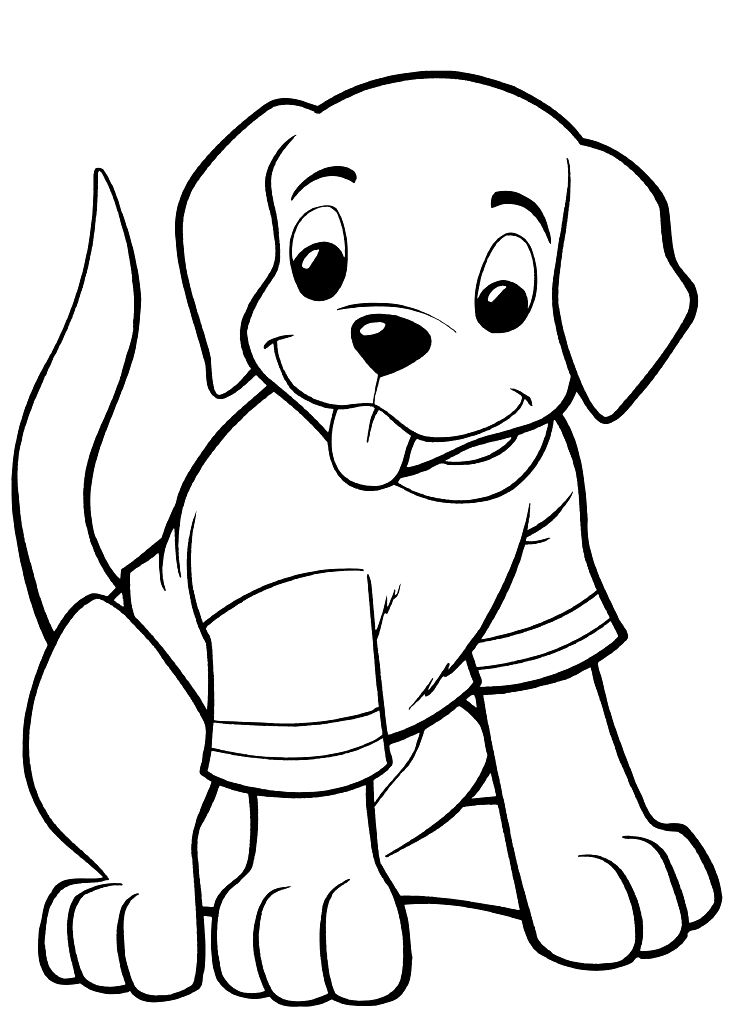 Detail Puppy Colouring Pages Nomer 25