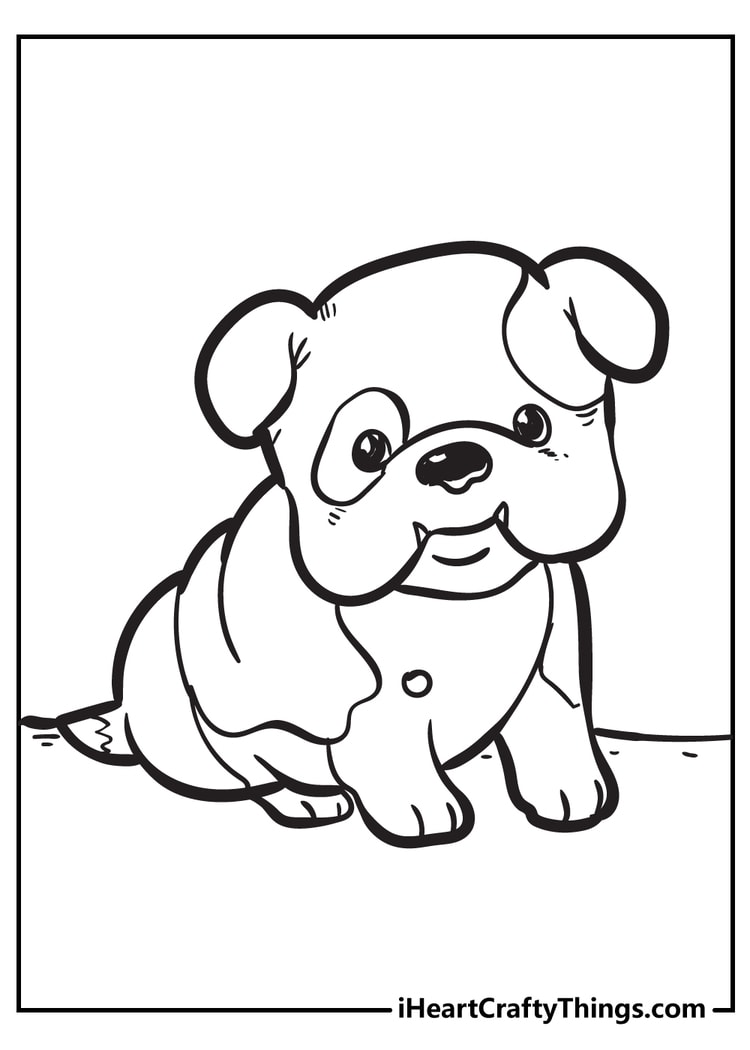 Detail Puppy Colouring Pages Nomer 29