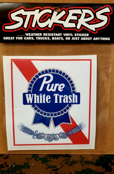 Detail Pure White Trash Sticker Nomer 9