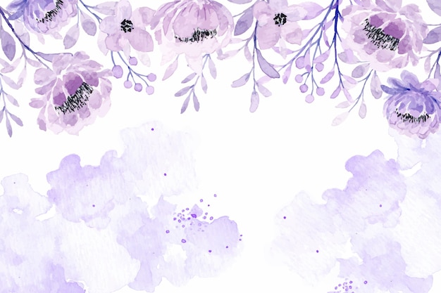 Purple Floral Background - KibrisPDR