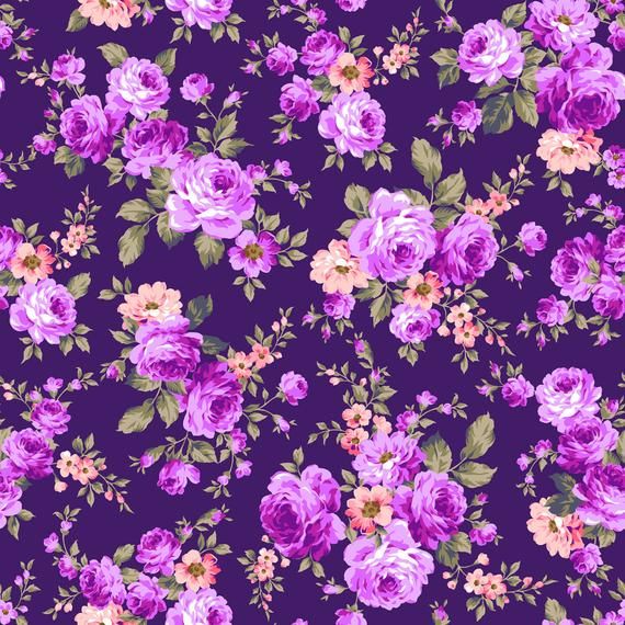 Detail Purple Floral Background Nomer 15