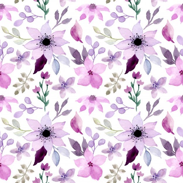 Detail Purple Floral Background Nomer 9