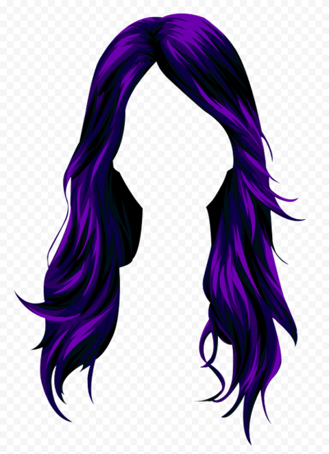 Detail Purple Wig Png Nomer 11