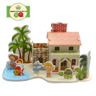 Detail Puzzle 3d Rumah Nomer 53