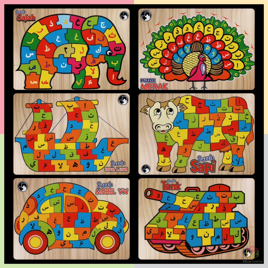 Detail Puzzle Tk Pola Gambar Bulan Nomer 29