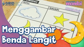 Detail Puzzle Tk Pola Gambar Bulan Bintang Hitam Putih Nomer 8