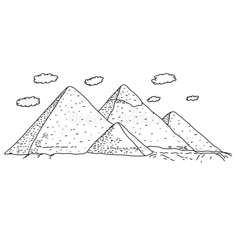 Detail Pyramid Clipart Black And White Nomer 19