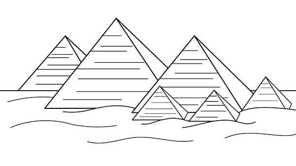 Detail Pyramid Clipart Black And White Nomer 7