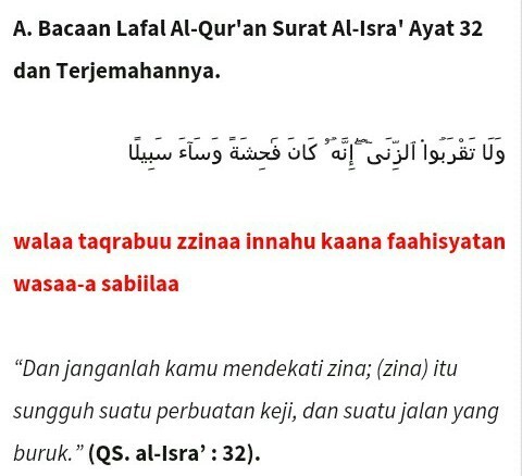 Detail Qs Surat Al Isra Ayat 32 Nomer 26