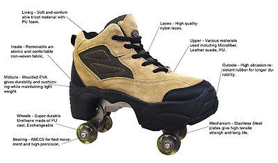 Detail Quad Kick Roller Skates Shoes Nomer 13