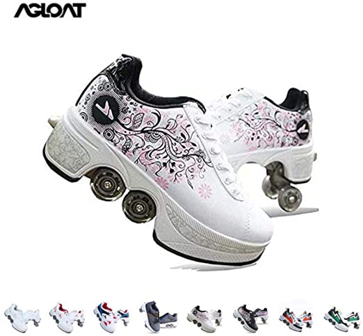 Detail Quad Kick Roller Skates Shoes Nomer 44