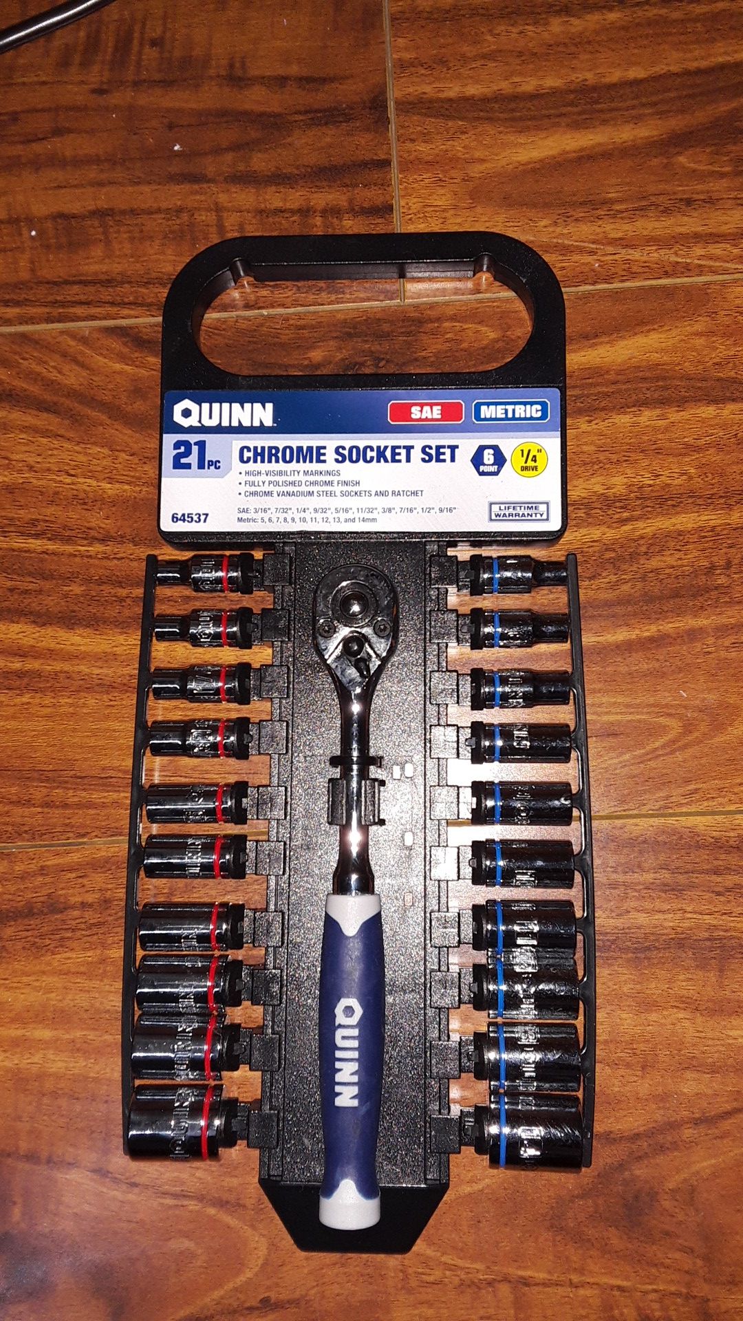 Detail Quinn Chrome Socket Set Nomer 11