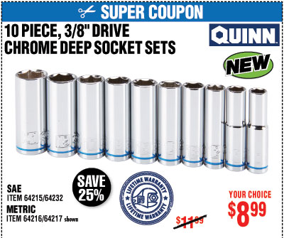 Detail Quinn Chrome Socket Set Nomer 48