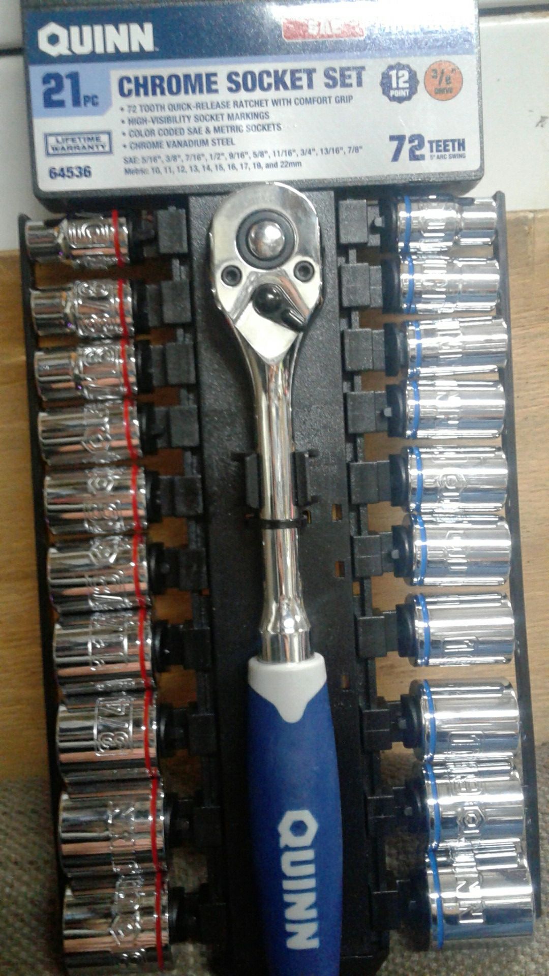 Detail Quinn Chrome Socket Set Nomer 7