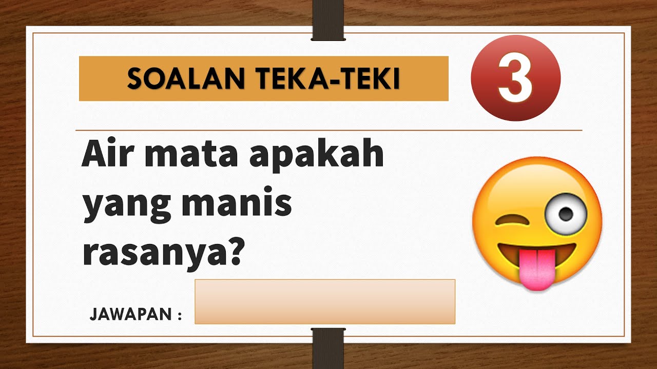 Detail Quiz Teka Teki Lucu Nomer 16