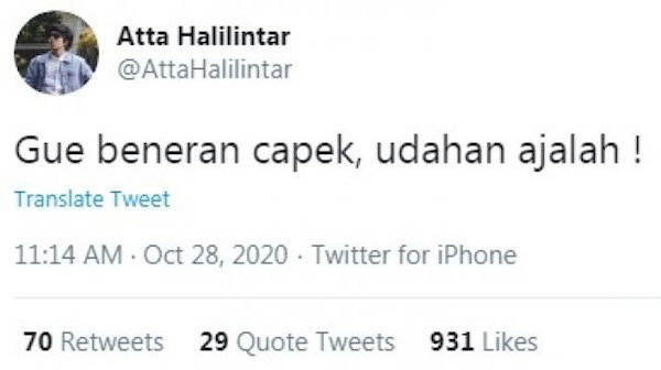 Detail Quotes Atta Halilintar Nomer 24