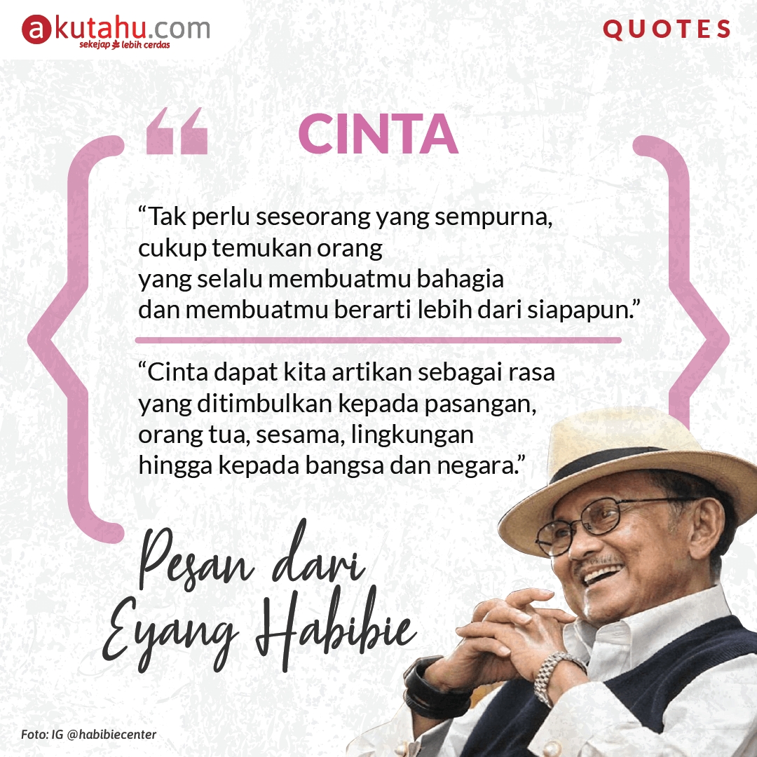 Detail Quotes Bj Habibie Tentang Cinta Nomer 51