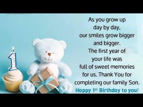 Detail Quotes For First Birthday Of Son Nomer 51