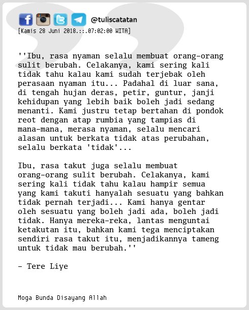 Detail Quotes Ibu Tere Liye Nomer 41