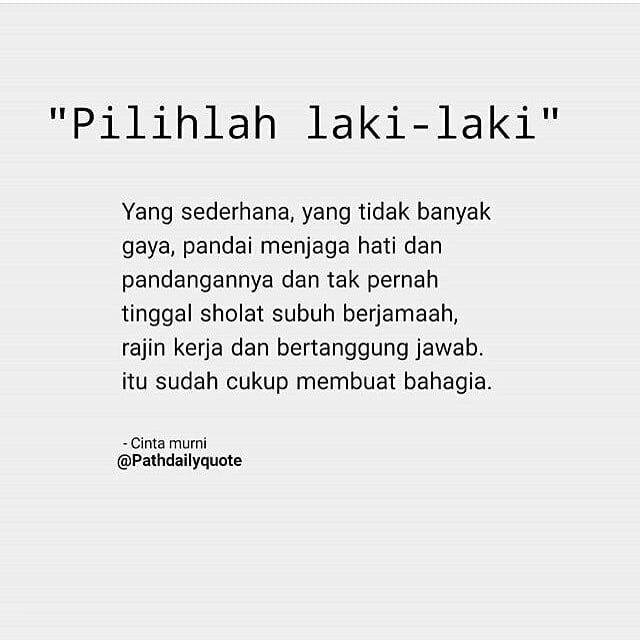 Quotes Pria Sederhana - KibrisPDR